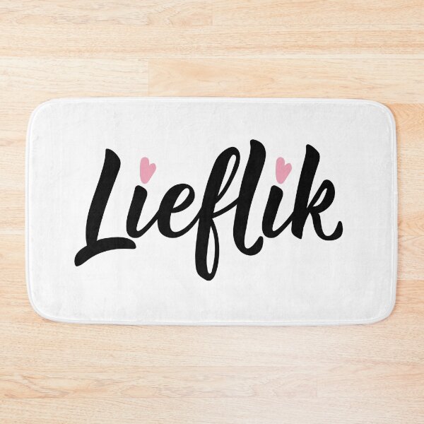 Item preview, Lieflik. Lovely - Afrikaans text. lettering. designed and sold by pidzam4e.