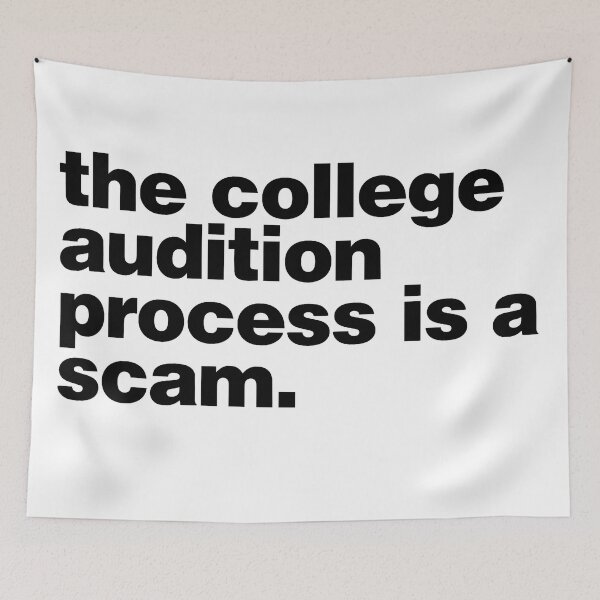 Item preview, college auditions designed and sold by broadwayraccoon.