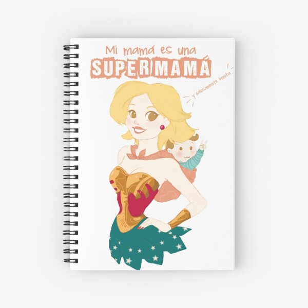 "My Mom is a superMom" (customizable) Spiral Notebook