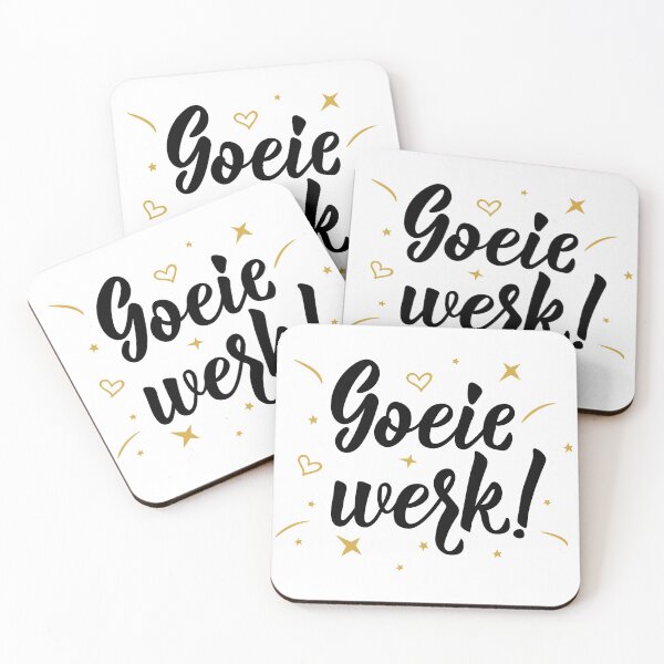 Item preview, Goeie werk. Good work - Afrikaans text. lettering. designed and sold by pidzam4e.