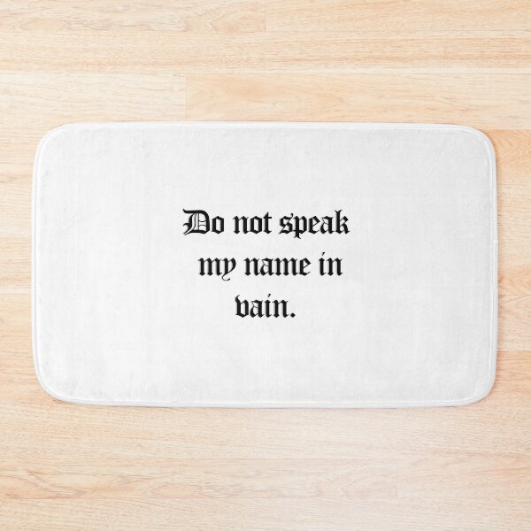 Item preview, Do not speak my name in vain (black) designed and sold by Afternext.