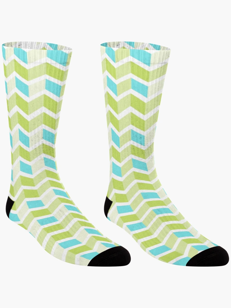 Thumbnail 3 of 5, Socks, Pattern waves angular designed and sold by KQ1985.