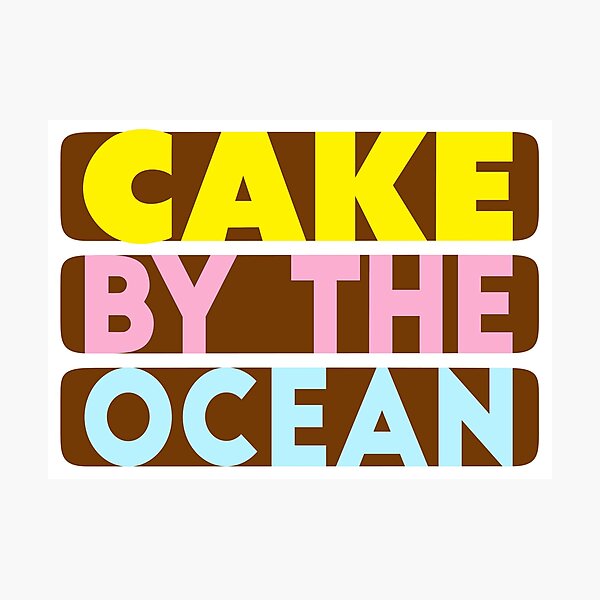 Item preview, Cake By The Ocean designed and sold by ninjaforhire.