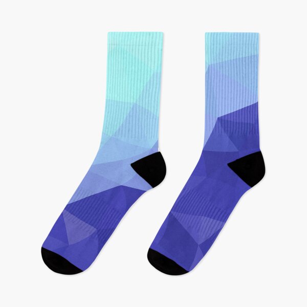 Item preview, Pale Turquoise and Navy Blue Abstract Geometric Triangle Pattern designed and sold by patternsoup.