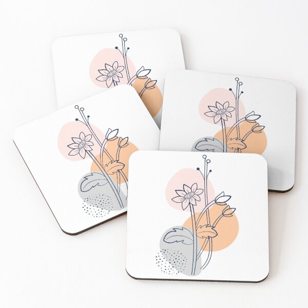 Item preview, Abstract Line Art Flowers designed and sold by YaliliArt.