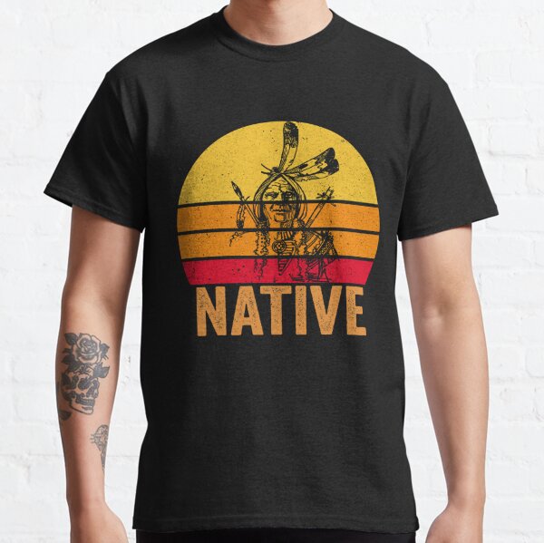 vtg 80s SKIN WALKER NATIVE AMERICAN SUNSET PAPER THIN T-Shirt S cowboy indian 