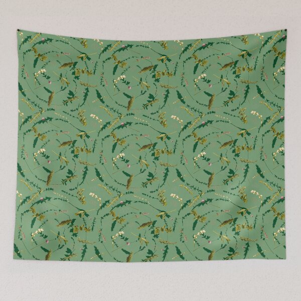 Item preview, Herbspiral garden pattern in green designed and sold by Breurs.