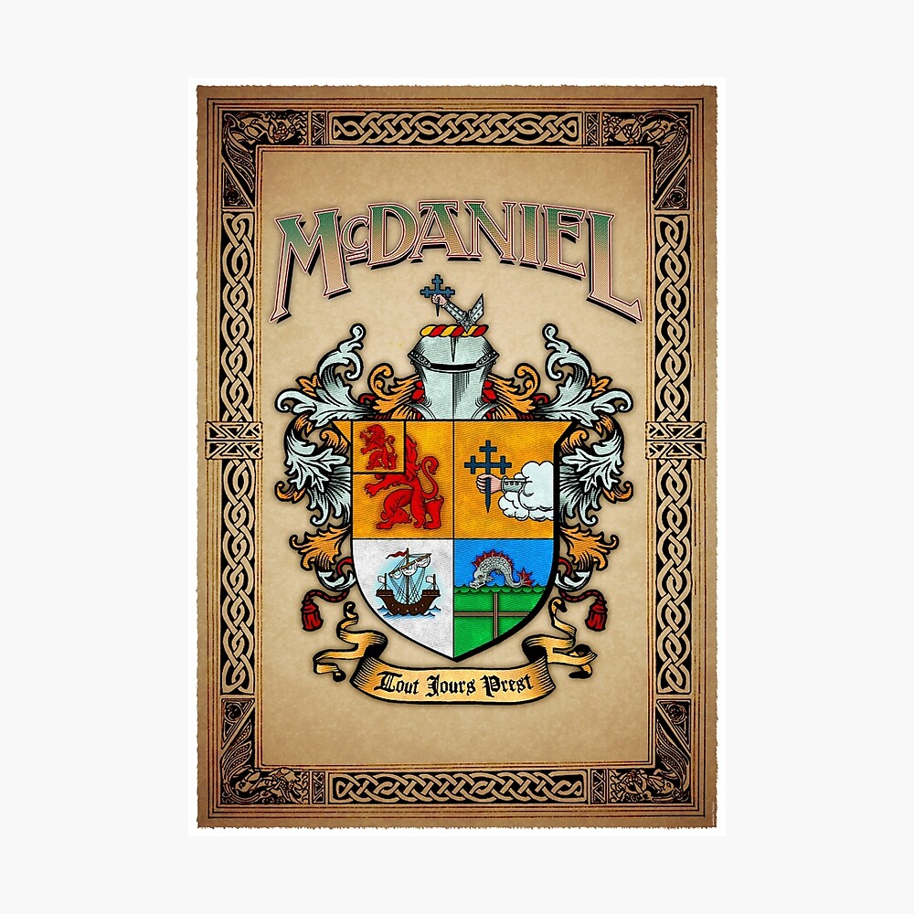 "McDaniel coat of arms" Photographic Print by amcdanny Redbubble