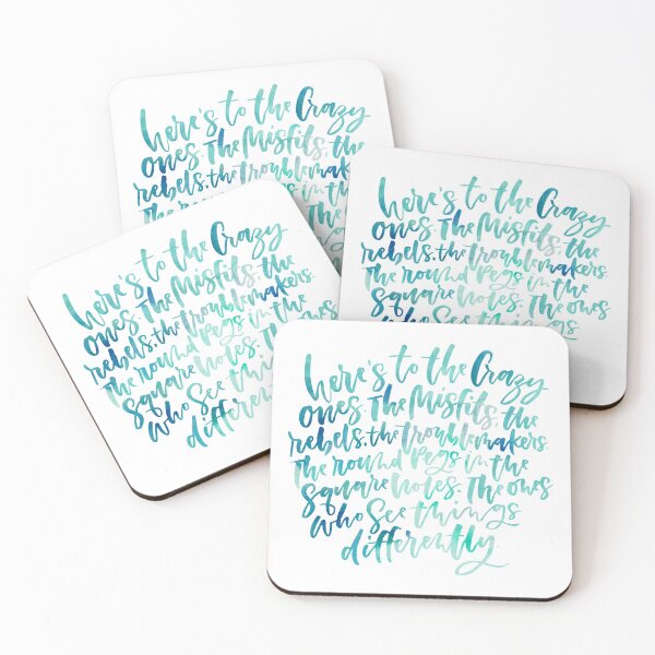 Item preview, Hand lettered "Here's to the Crazy Ones" designed and sold by Lori P.