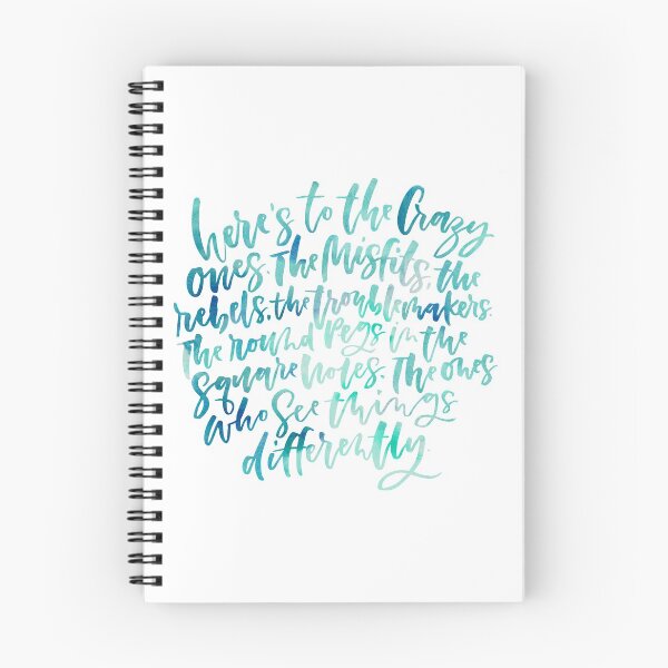 Item preview, Hand lettered "Here's to the Crazy Ones" designed and sold by Lori P.