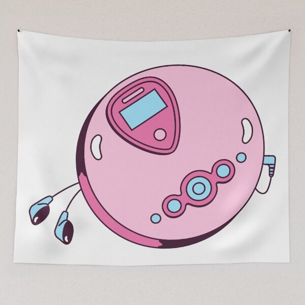 Item preview, 90s Retro Pink Cd Player designed and sold by Veriepear.