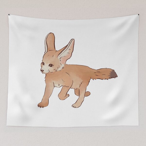 Item preview, Young desert fox pup designed and sold by thebrokenbird.