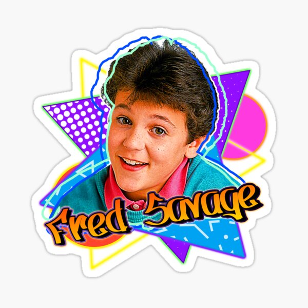 “Fred Savage Retro 90s Style Graphics Fan Art” Sticker by acquiesce13