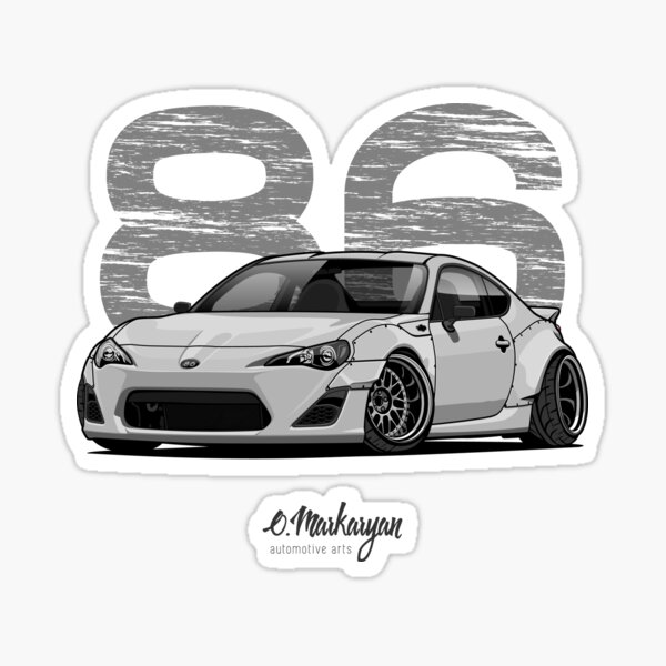 Рисунок карандашом тойота gt86