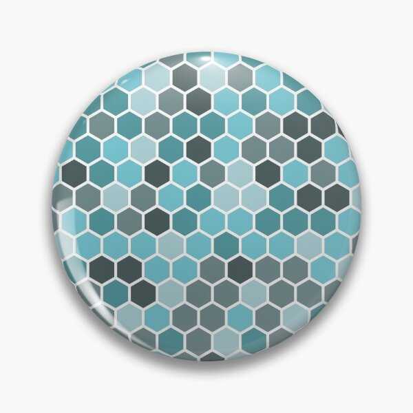 Item preview, Hexagon Aegean Teal Color trend for 2021 designed and sold by YYZDesign.