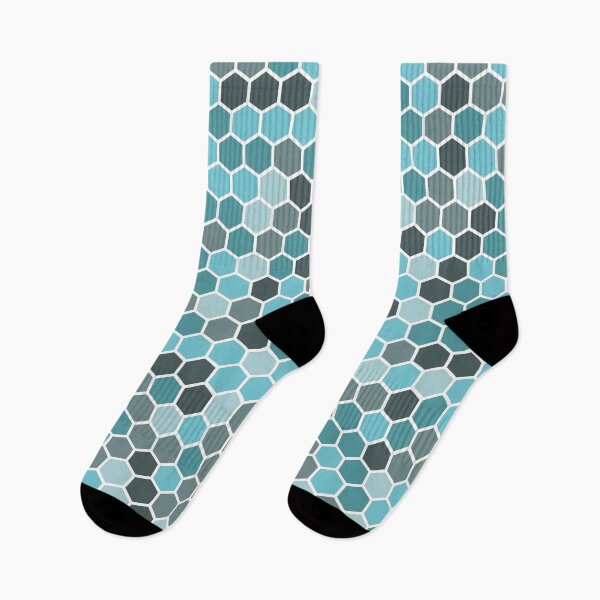 Item preview, Hexagon Aegean Teal Color trend for 2021 designed and sold by YYZDesign.