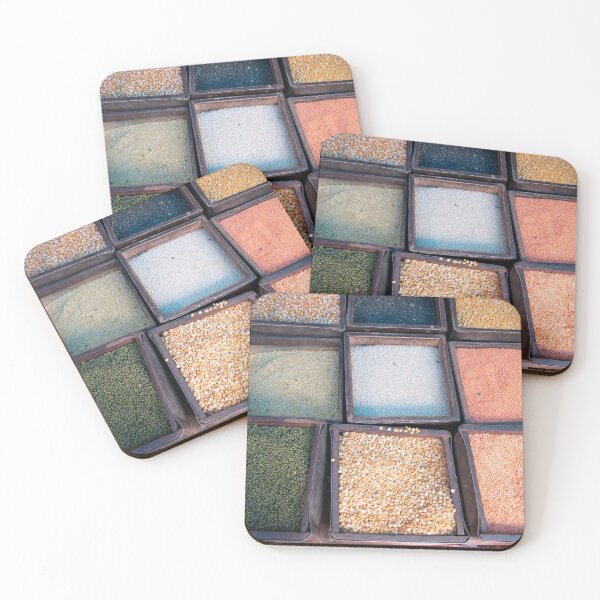 Item preview, Pulses and Legume in containers for sale at market in Nepal designed and sold by krisgreenwood.