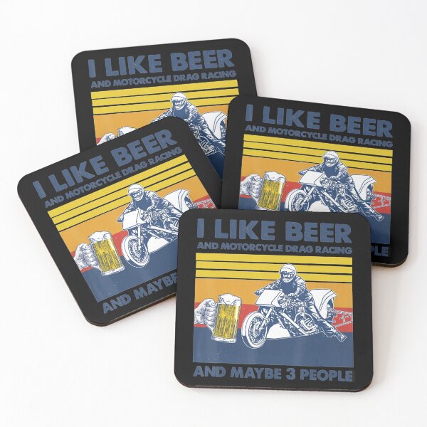 Item preview, I Like Beer And Motorcycle Drag Racing And Maybe 3 People designed and sold by Sinfamous.