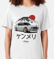Skyline GTR Kenmeri (weiß) Slim Fit T-Shirt