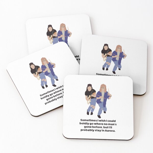Item preview, Wayne's World Minimal Style |  Sometimes I wish I could boldly go where no man's gone before, but I'll probably stay in Aurora quote designed and sold by art-fox.