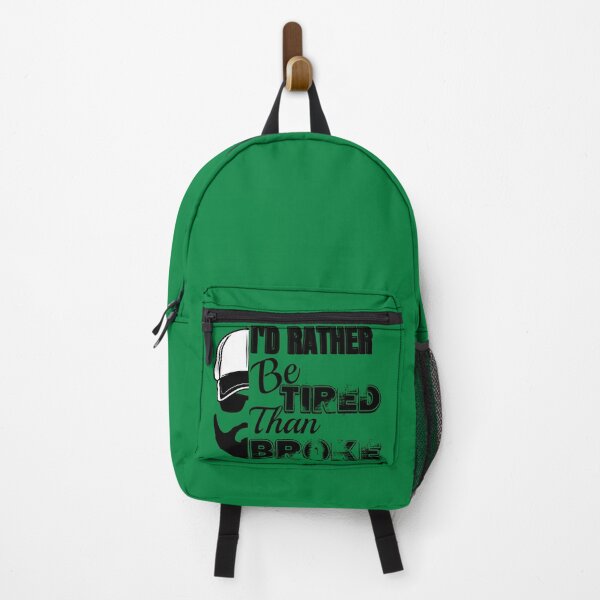 Item preview, Rather Be Tired Than Broke Hustle-Funny Trucker designed and sold by Mary Maple.