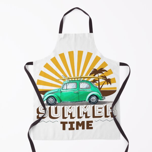 Item preview, summer time , vintage car and beach , surf board, designed and sold by Growwithme.