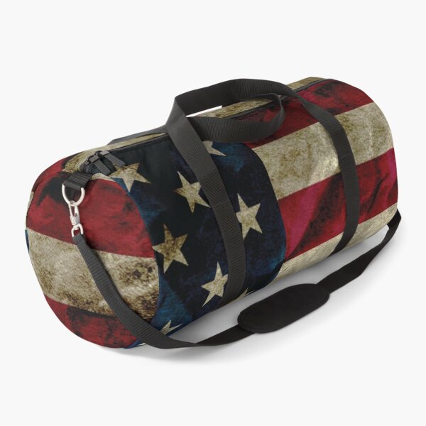 Grunge American Flag - USA Flag Duffle Bag