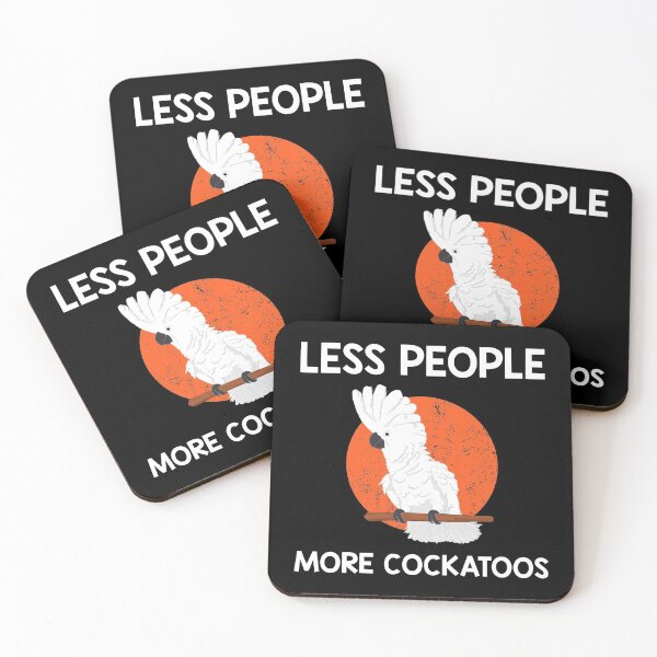 Item preview, Less People Parrot Lover Umbrella Cockatoo graphic designed and sold by jakehughes2015.