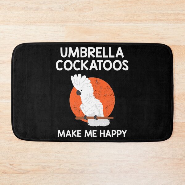 Item preview, Happy Parrot Lover Umbrella Cockatoo design designed and sold by jakehughes2015.