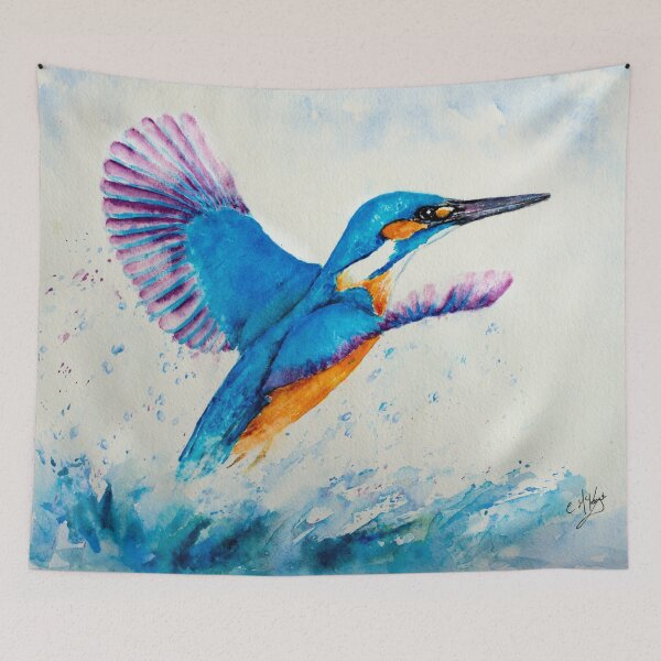 Item preview, KINGFISHER SPLASH designed and sold by carriemckenzie.