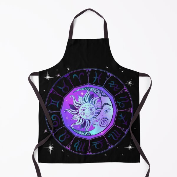 Item preview, Zodiac Neon Sun and Crescent Moon Dial designed and sold by Trinket-Trickster.