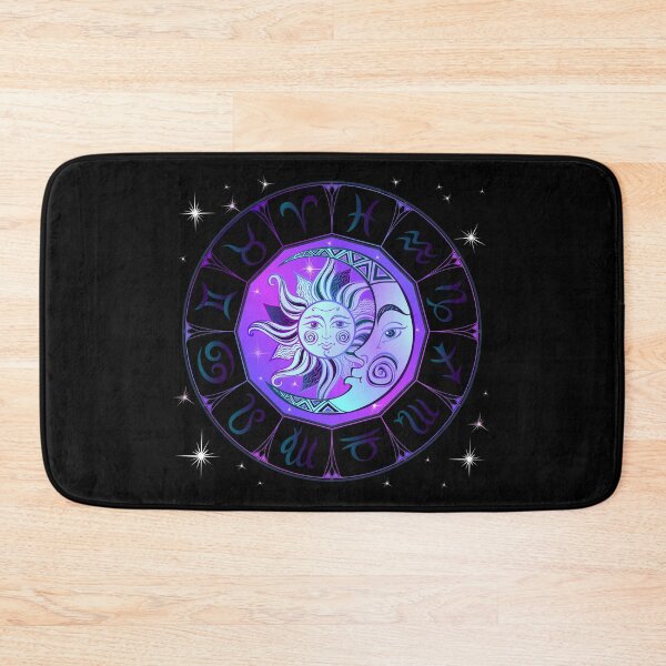 Item preview, Zodiac Neon Sun and Crescent Moon Dial designed and sold by Trinket-Trickster.