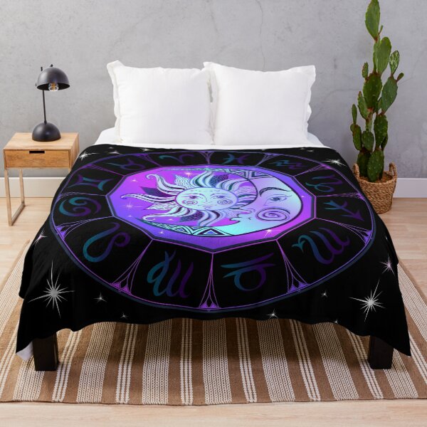 Item preview, Zodiac Neon Sun and Crescent Moon Dial designed and sold by Trinket-Trickster.