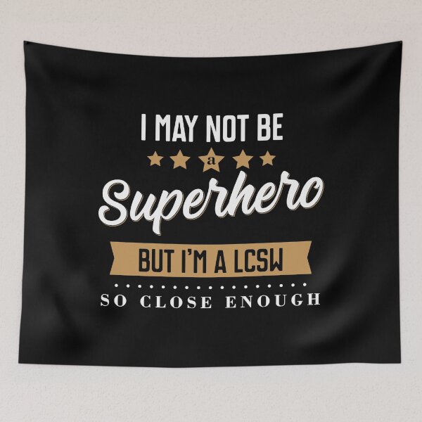 Item preview, LCSW Licensed Clinical Social Worker Superhero graphic designed and sold by jakehughes2015.