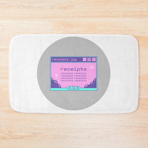 Item preview, receipts sticker  designed and sold by WillowandCrate.