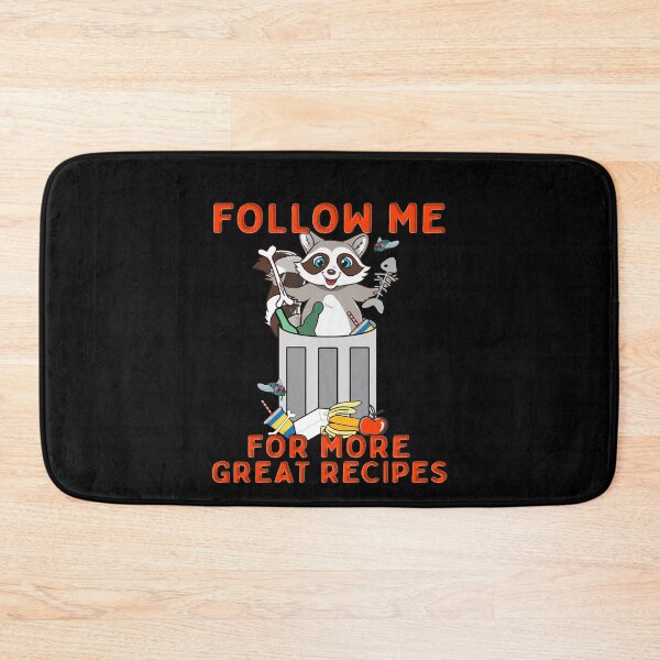 Item preview, Funny Raccoon Meme Follow Me For More Great Recipes Pun designed and sold by funnytshirtemp.