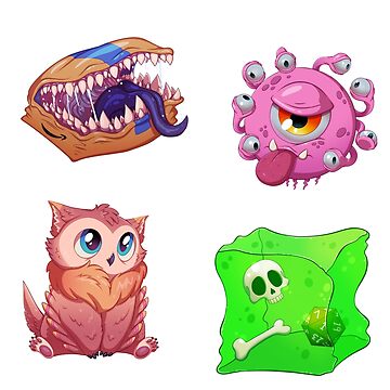 Chibi DND Monster Sticker Set 1 | Sticker