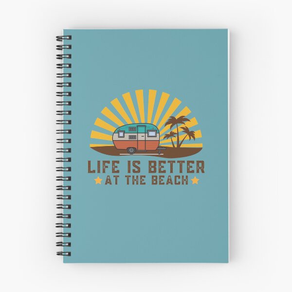 Artikelvorschau, Sommerzeit, Vintage Wohnmobil und Strand, Surfbrett, entworfen und verkauft von Growwithme.