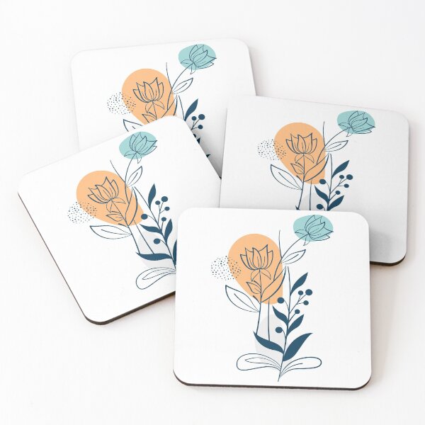 Item preview, Abstract Minimal Flower Leaves designed and sold by YaliliArt.