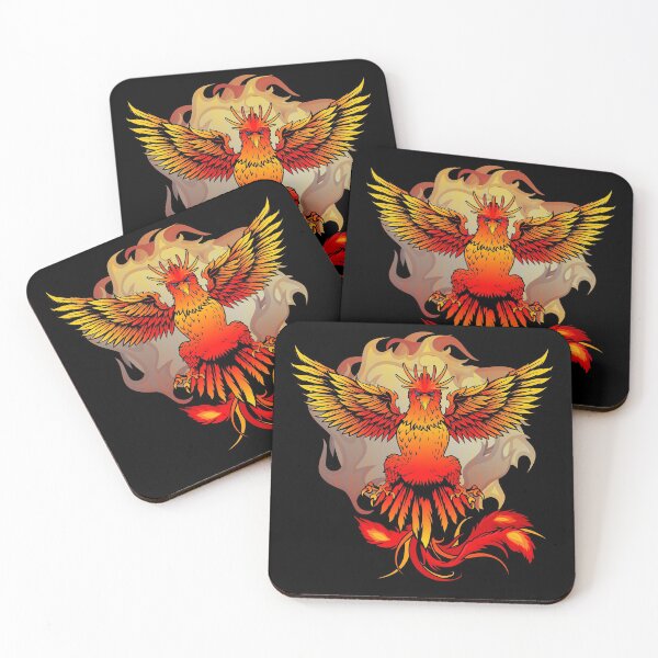 Item preview, Fire phoenix myth bird graphic design designed and sold by brunsch-print.