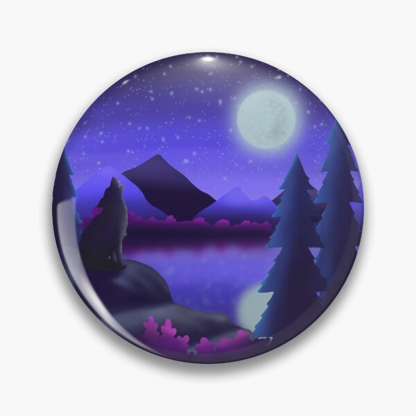 Item preview, Wolf Moon designed and sold by LizzieLart.