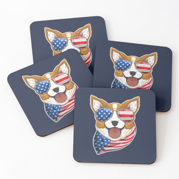 Item preview, All American Corgi 4th of July on Red designed and sold by Uppercase Tees.