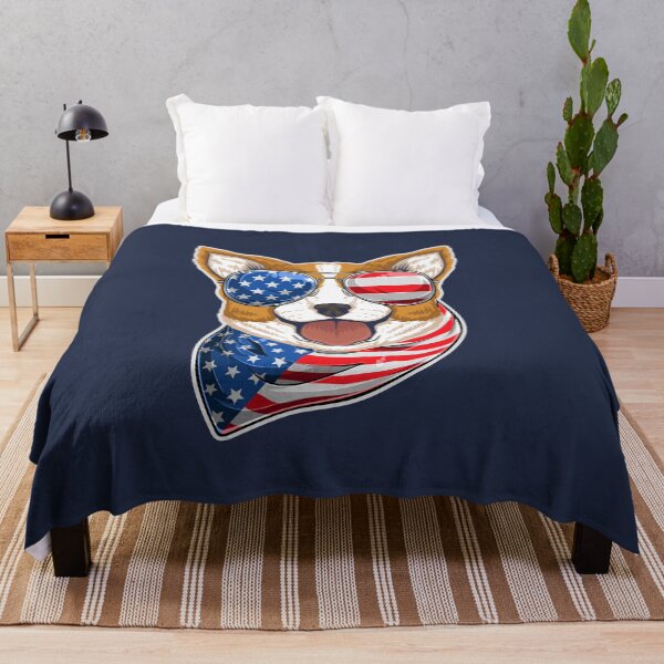 Item preview, All American Corgi 4th of July on Red designed and sold by Uppercase Tees.