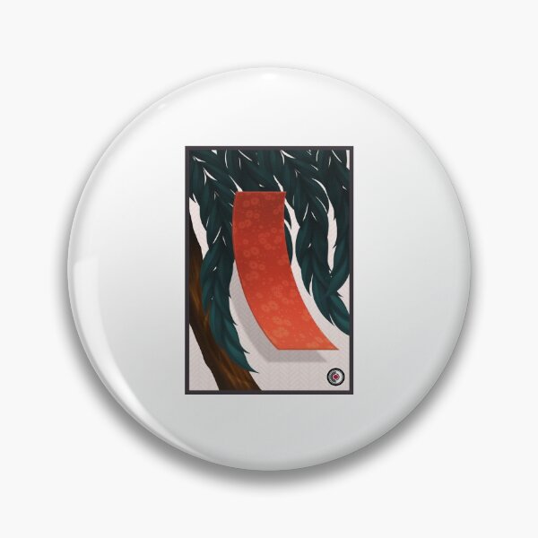 Artikelvorschau, Hanafuda Ebene Tanzaku Weide entworfen und verkauft von MrRamenBox.