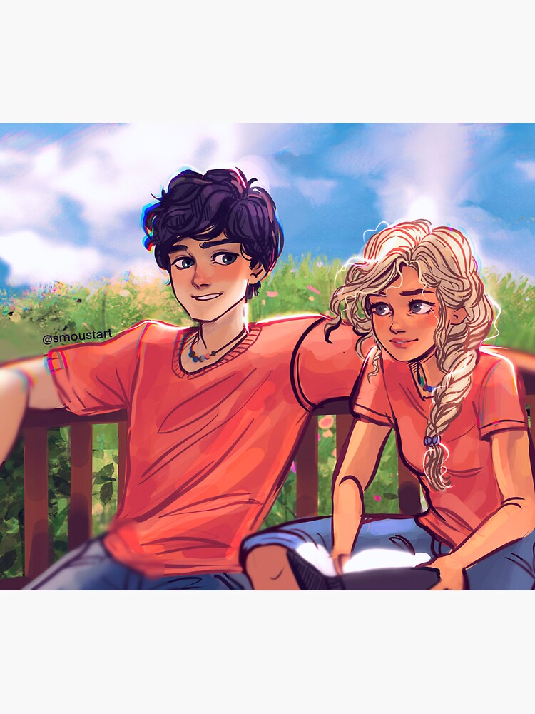 Percabeth Sticker By Smoustart Redbubble