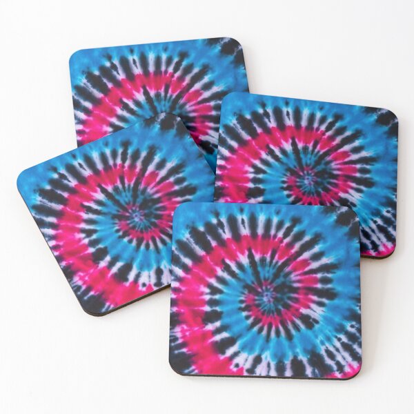 Item preview, Wave Tie Dye Red And Blue With Black Multicolor TieDye designed and sold by tee4shirt.