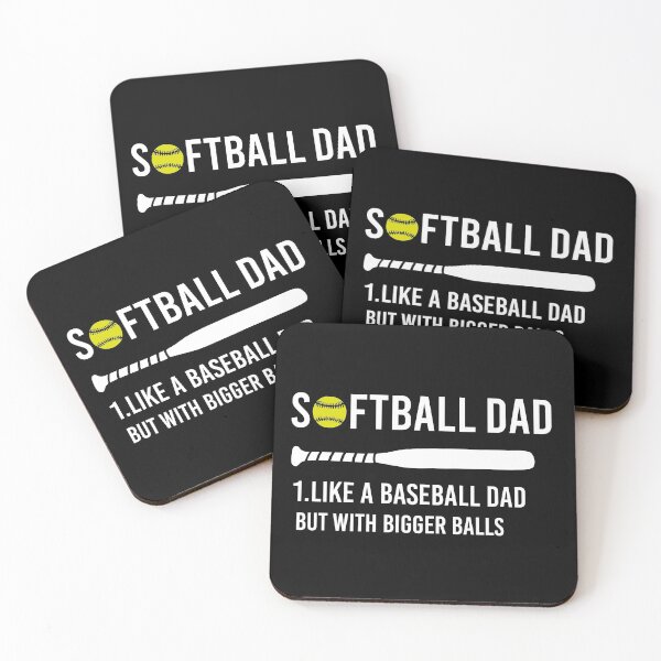 Item preview, Softball Dad like A Baseball but with Bigger Balls designed and sold by khaled11591.