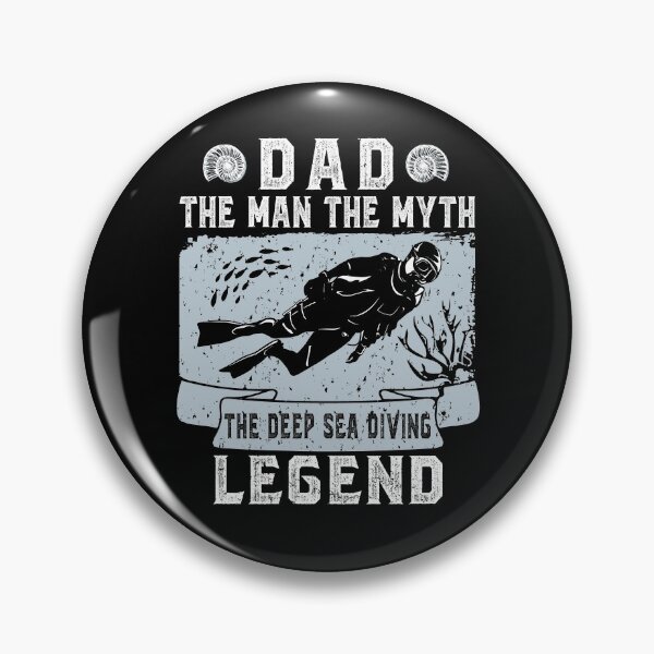 Item preview, Dad Man Myth deep sea diving legend diving diver saying design designed and sold by brunsch-print.