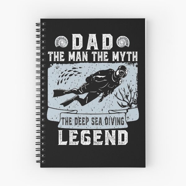 Item preview, Dad Man Myth deep sea diving legend diving diver saying design designed and sold by brunsch-print.