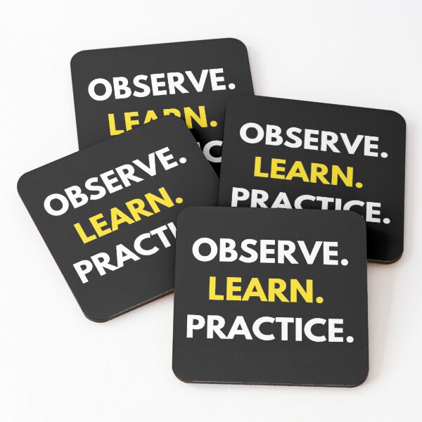 Item preview, Observe, Learn, Practice Tshirt designed and sold by AllstarwireShop.